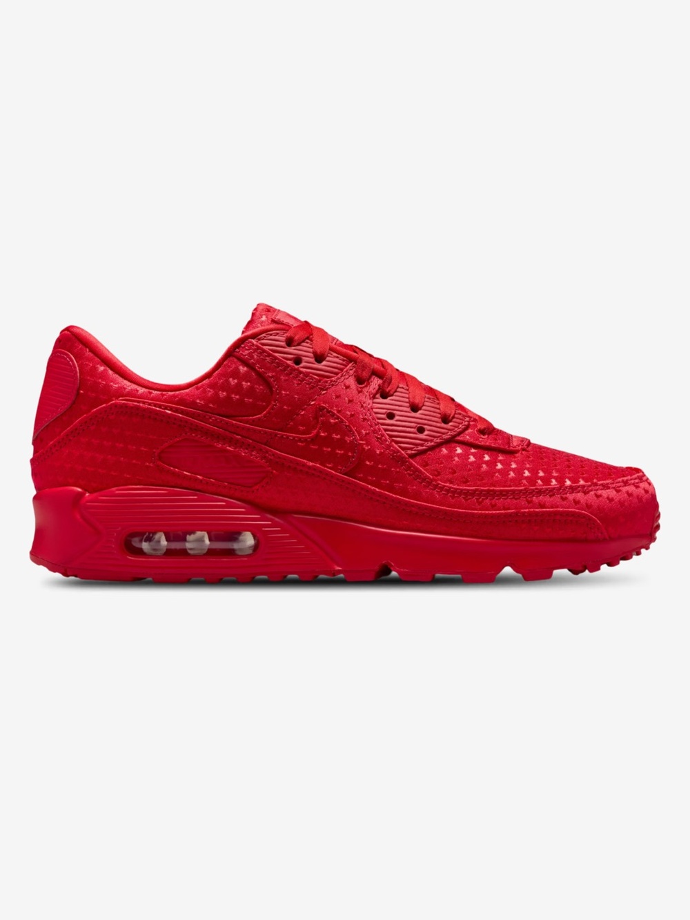 Nike Red Air Max Low-Top 90 Premium Sneakers Size 10